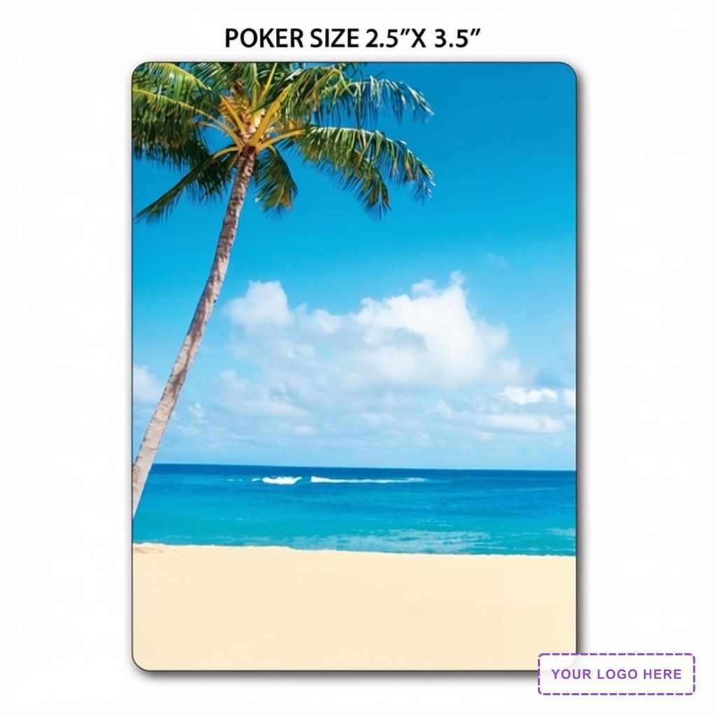 Beach Theme Poker Size Playing Cards