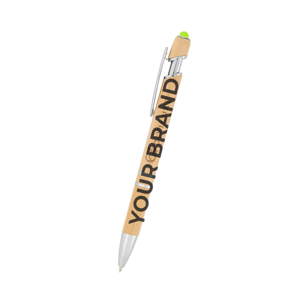 Tropical Bamboo Incline Pen With Stylus