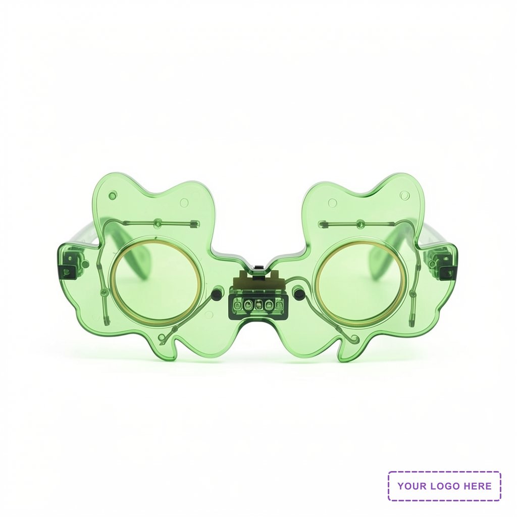 LED Shamrock Sunglasses