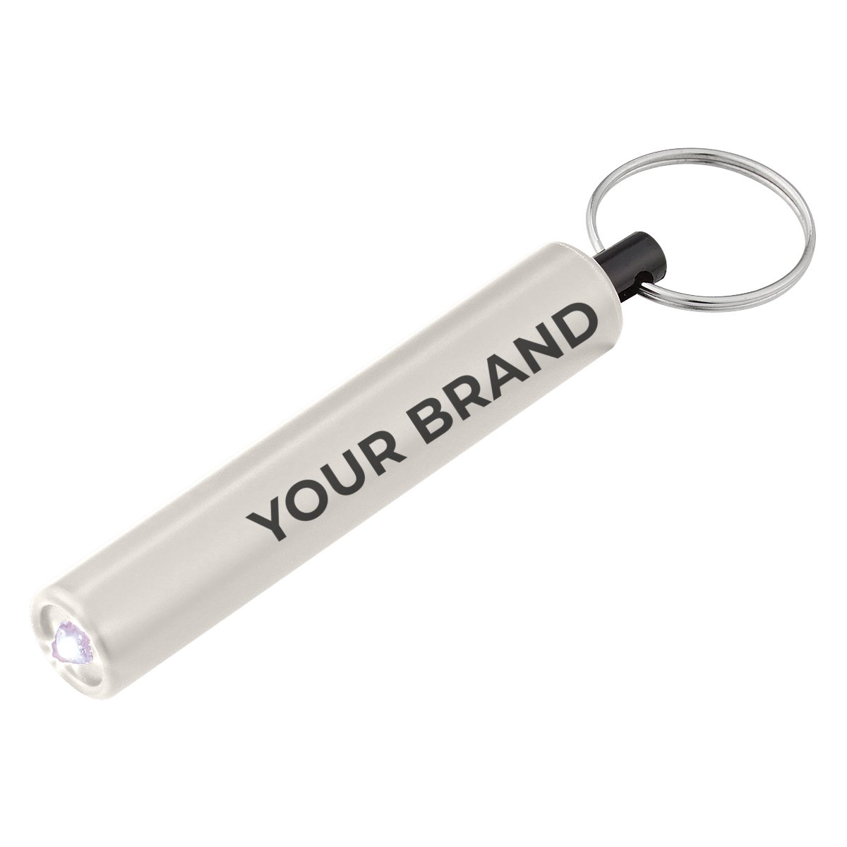 Mini Cylinder LED Flashlight Key Tag