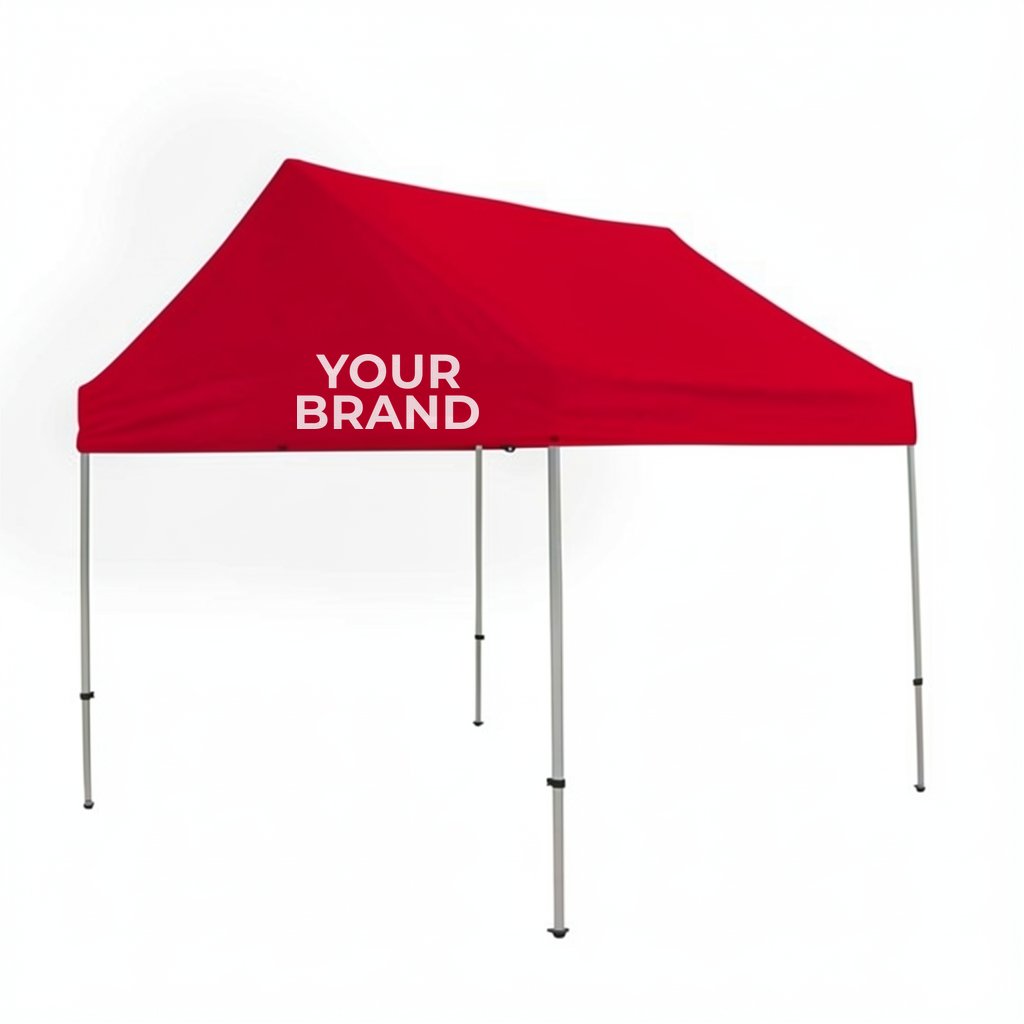 10' Premium Gable Tent Kit (Full-Color Imprint, 2 Locations)