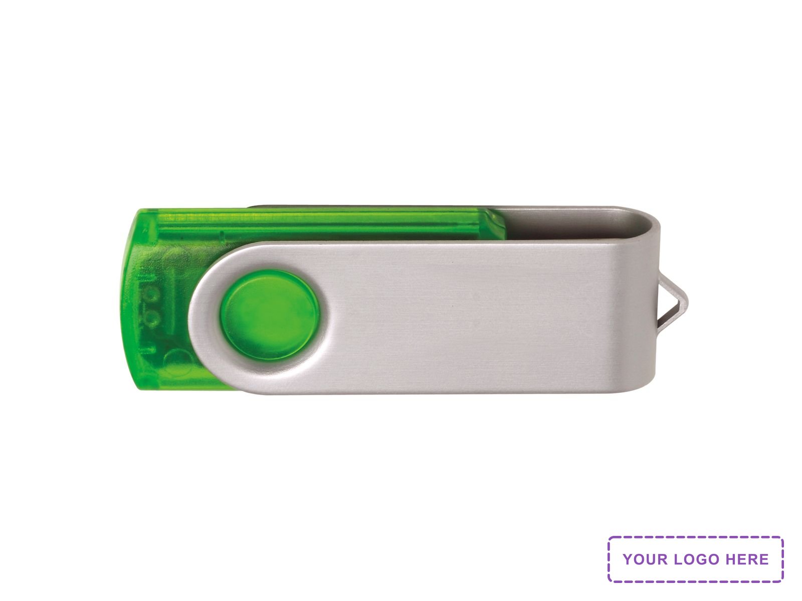 Universal Source® 8 GB Translucent Folding USB 2.0 Flash Drive