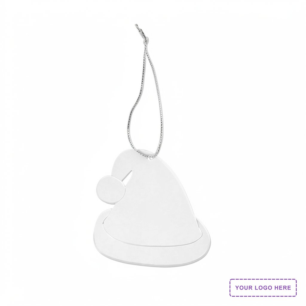 Acrylic Style Santa Hat Ornament