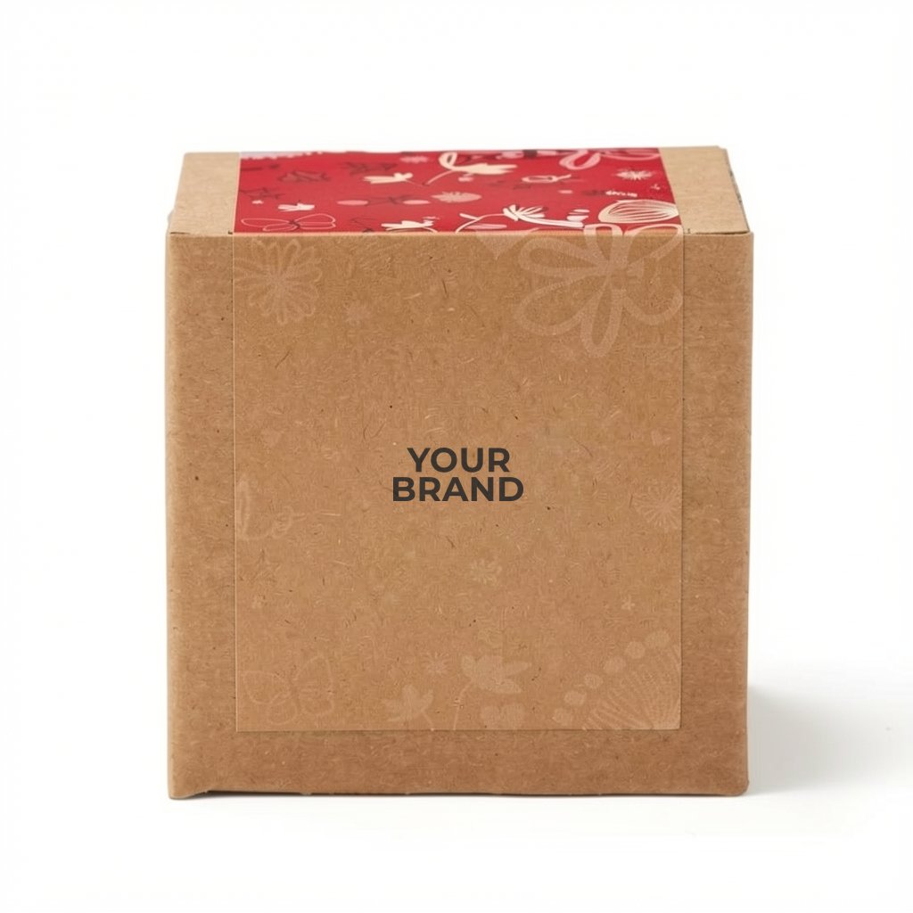 Red Garden of Hope Planter in Kraft Gift Box