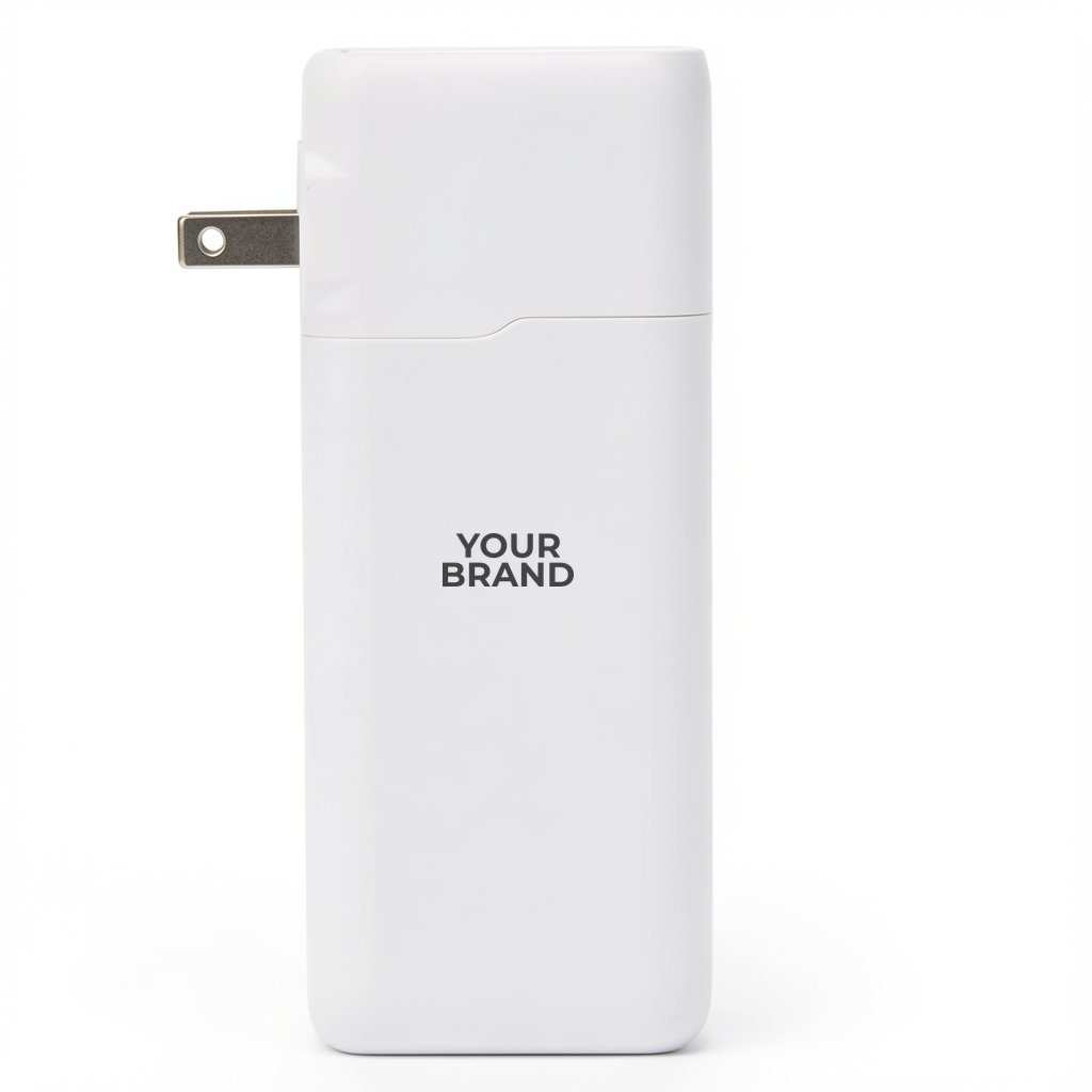 UL Listed 10,000 mAh 20W PD Power Bank with AC Plu
