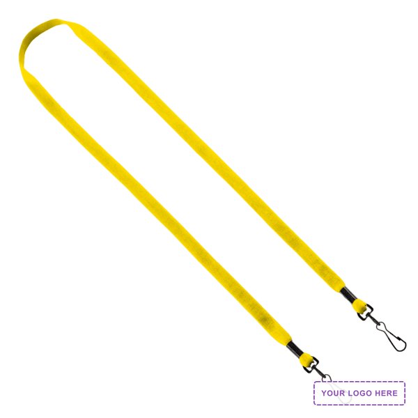 1/2" Cotton Double Swivel Hook Lanyard