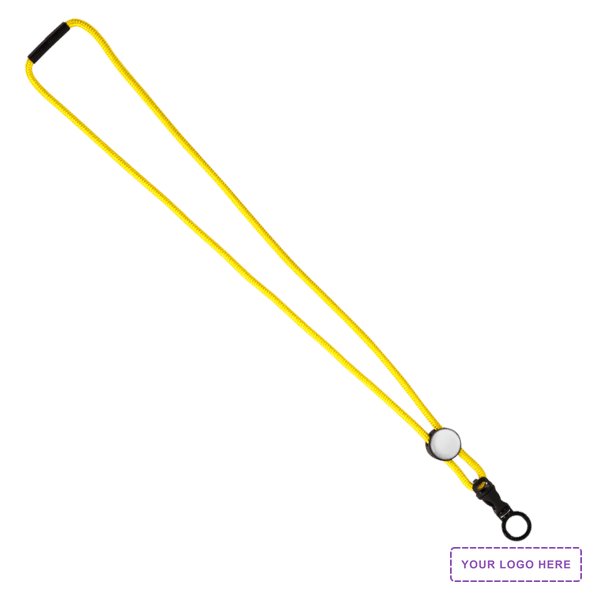 3/16" Nylon Cord Lanyard with Snap-Buckle Release, Standard O-Ring & Slider