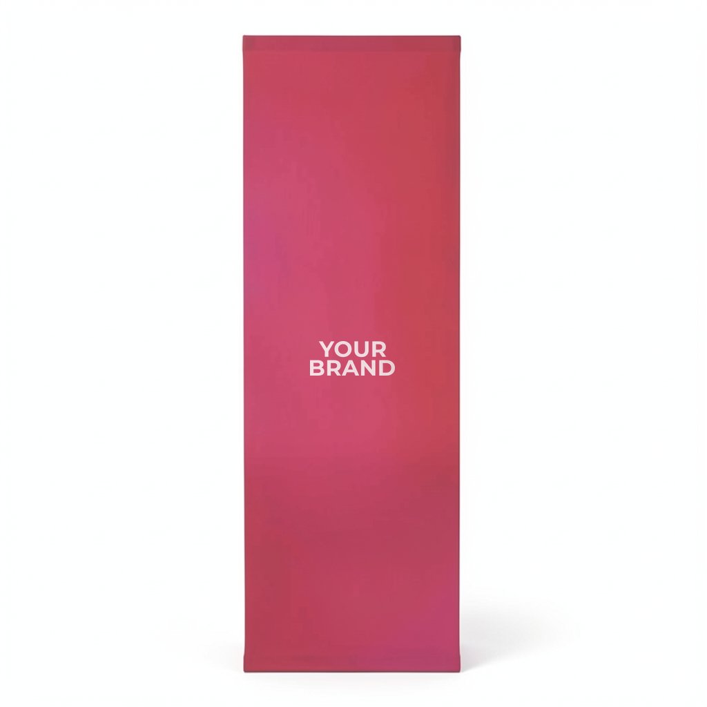 3' Straight Splash Floor Display Wrap Kit (Recycled Polyester Knit)