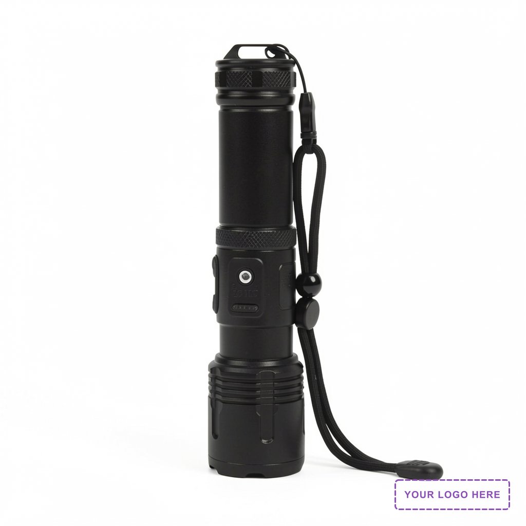iCOOL Longmont Rechargeable 1000-Lumen Aluminum Tactical Flashlight