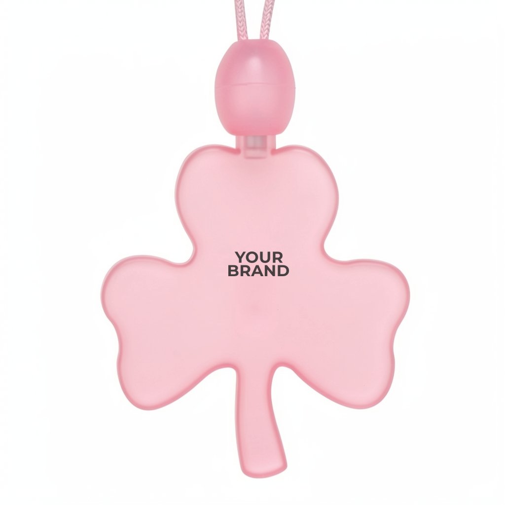 Acrylic Big Shamrock Shape Necklace with LED