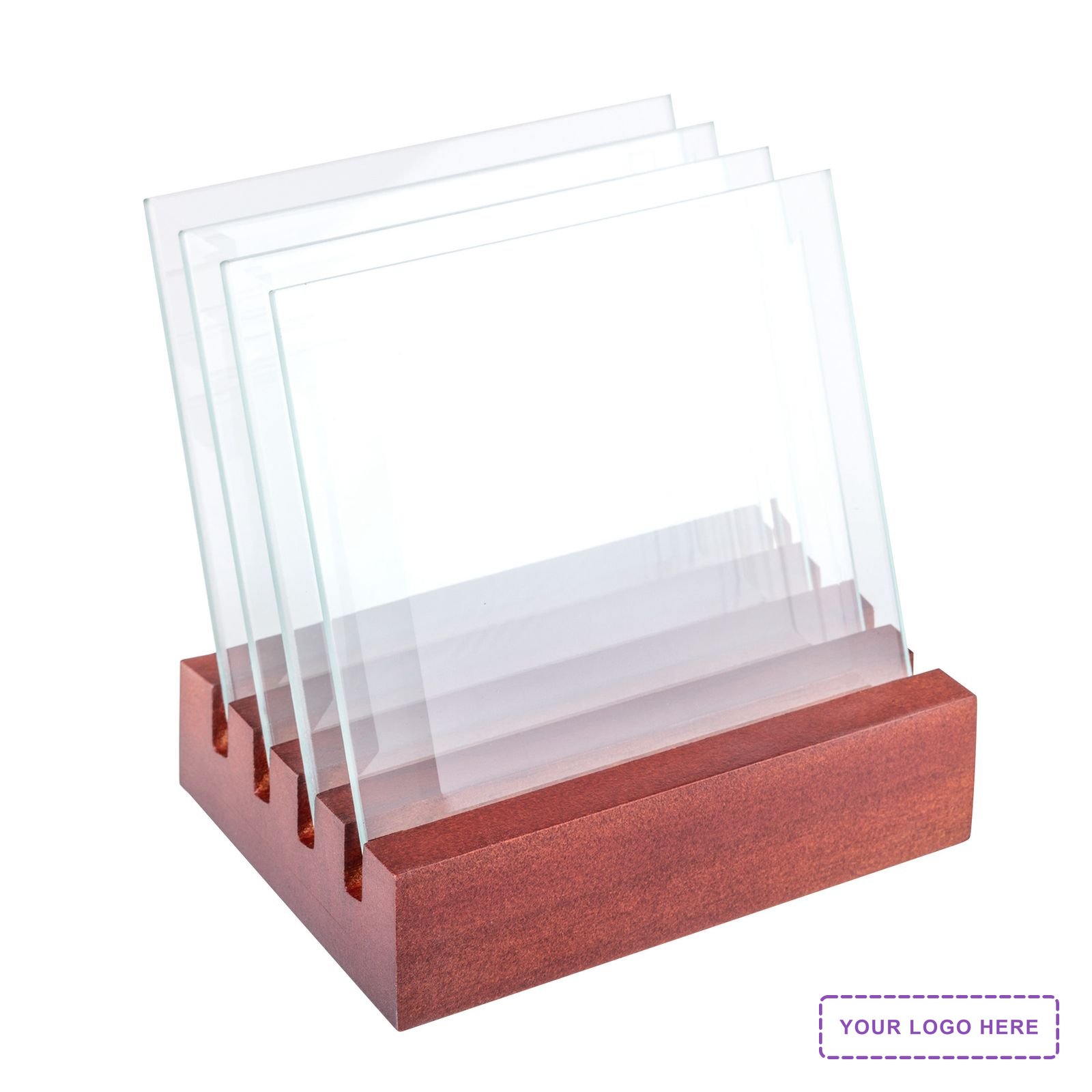 Talbot Coaster - Set of 4 on Rosewood Base