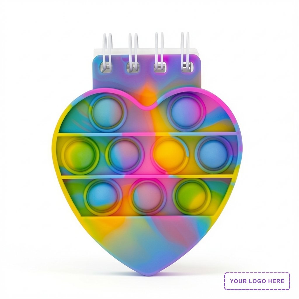 Heart Spiral Notebook Push Pop
