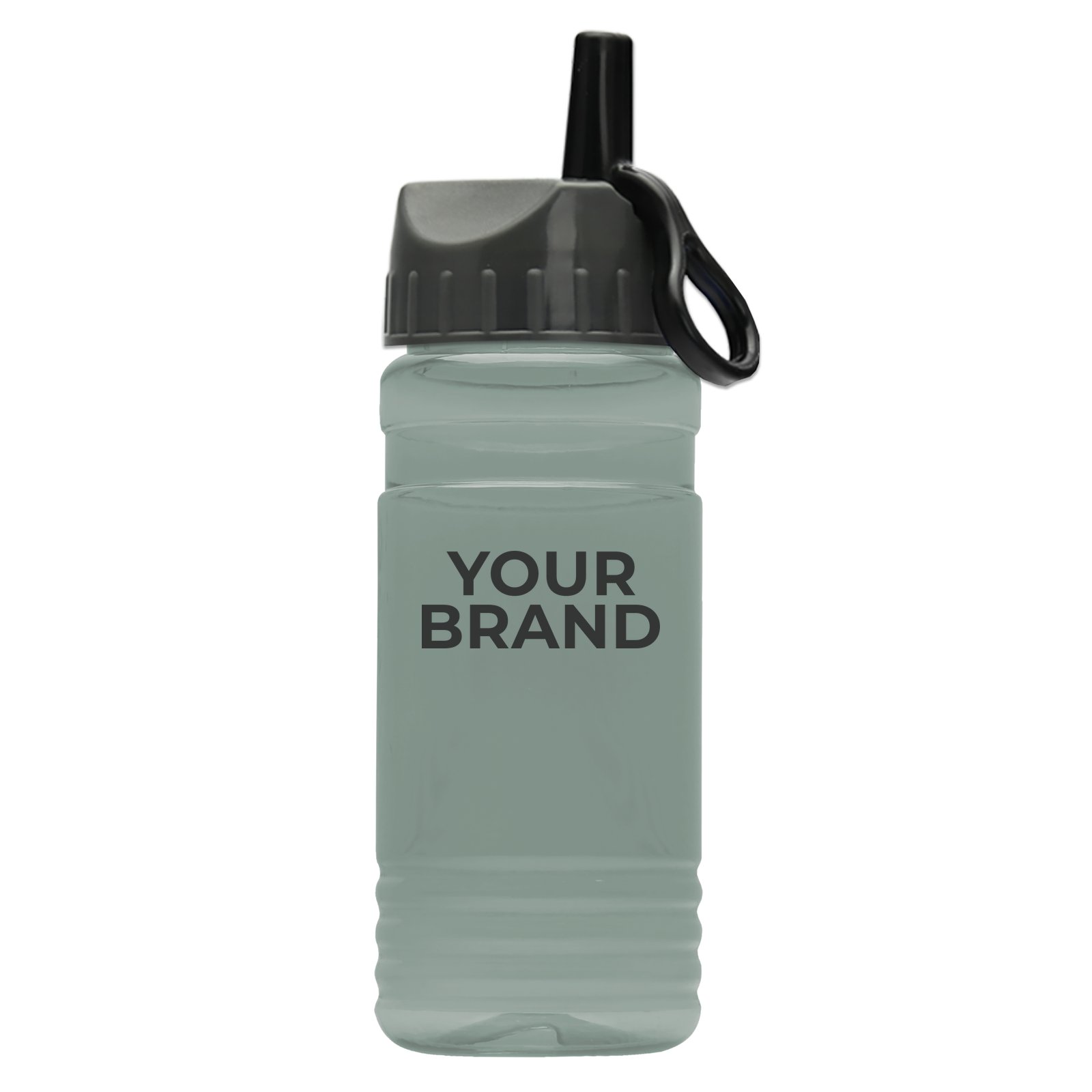 Garyline® RPET Bottle with Ring-Straw Lid - 20 oz.