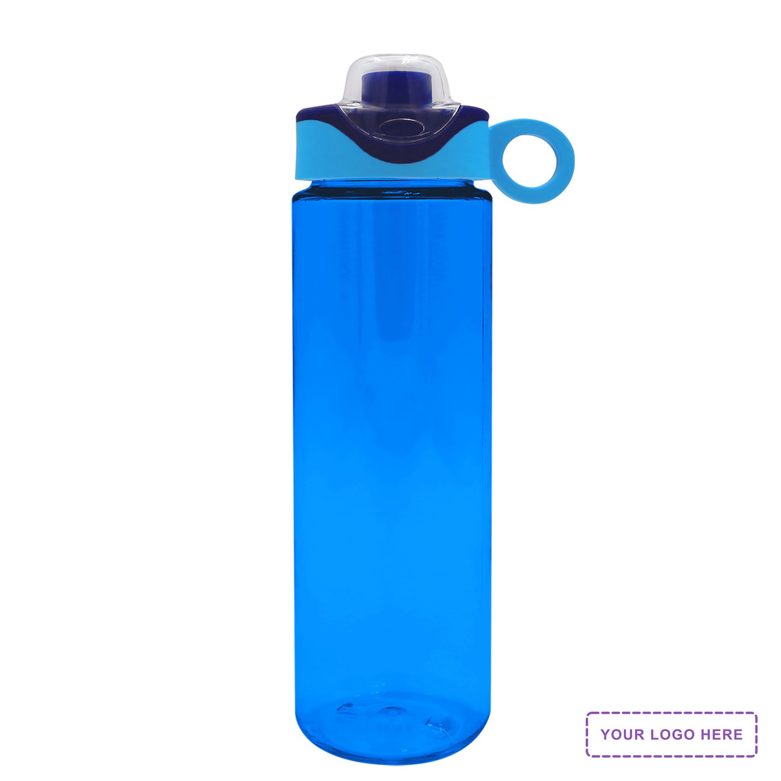 Garyline® Freedom Tritan® Bottle with Two-Tone Drink-Thru Lid with Silicone Loop - 28 oz.