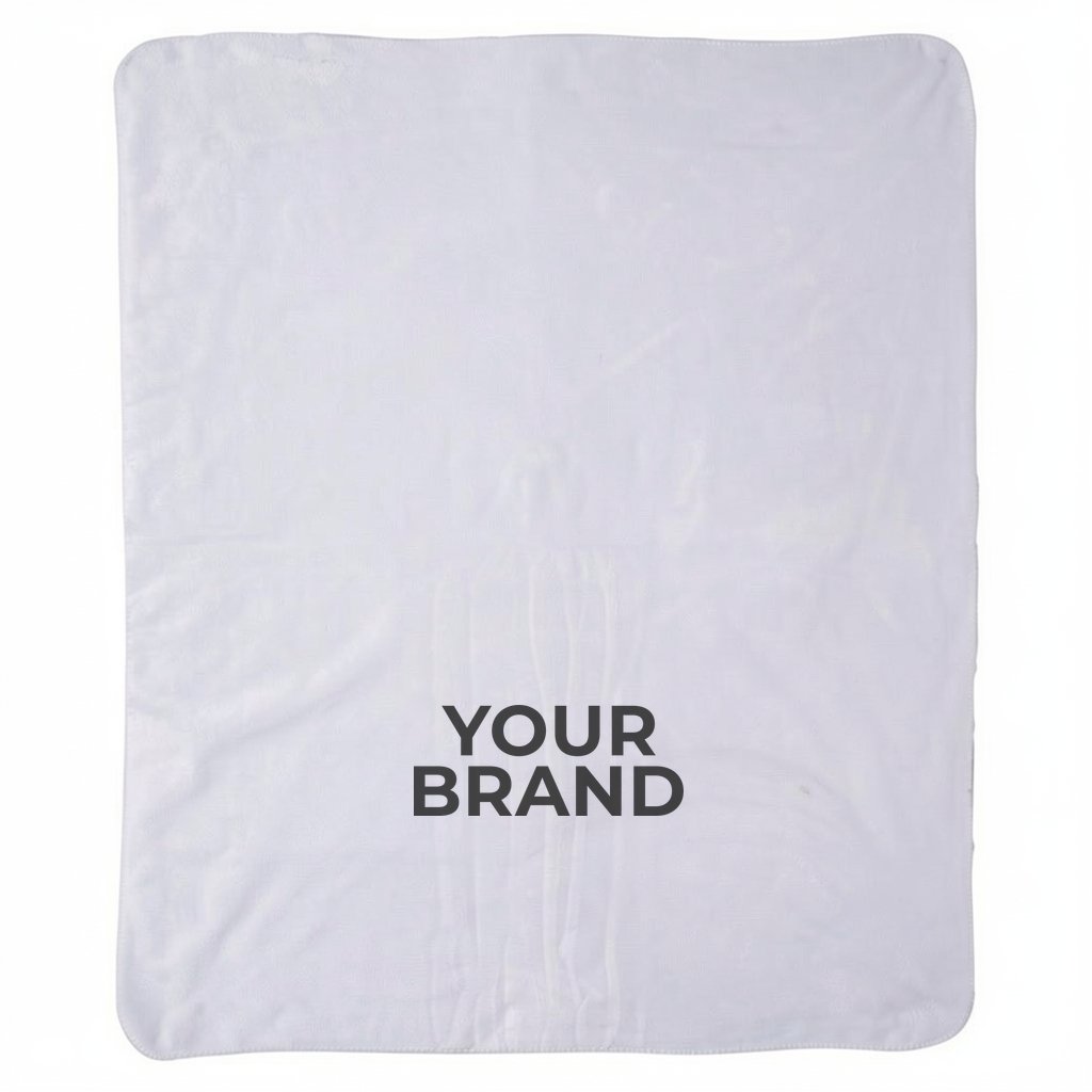 Micro-Mink Sherpa Plush Blanket 50" x 60" 430GSM - Full Color