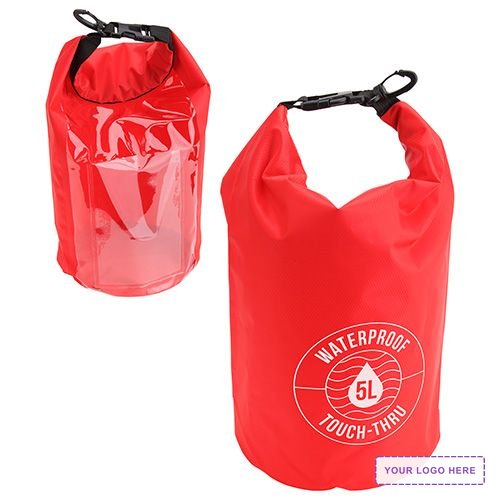 5-Liter Waterproof Gear Bag With Touch-Thru Pouch