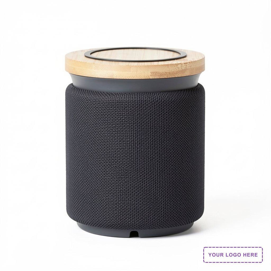 Bamboo Wireless Speaker & 10W Wireless Charger