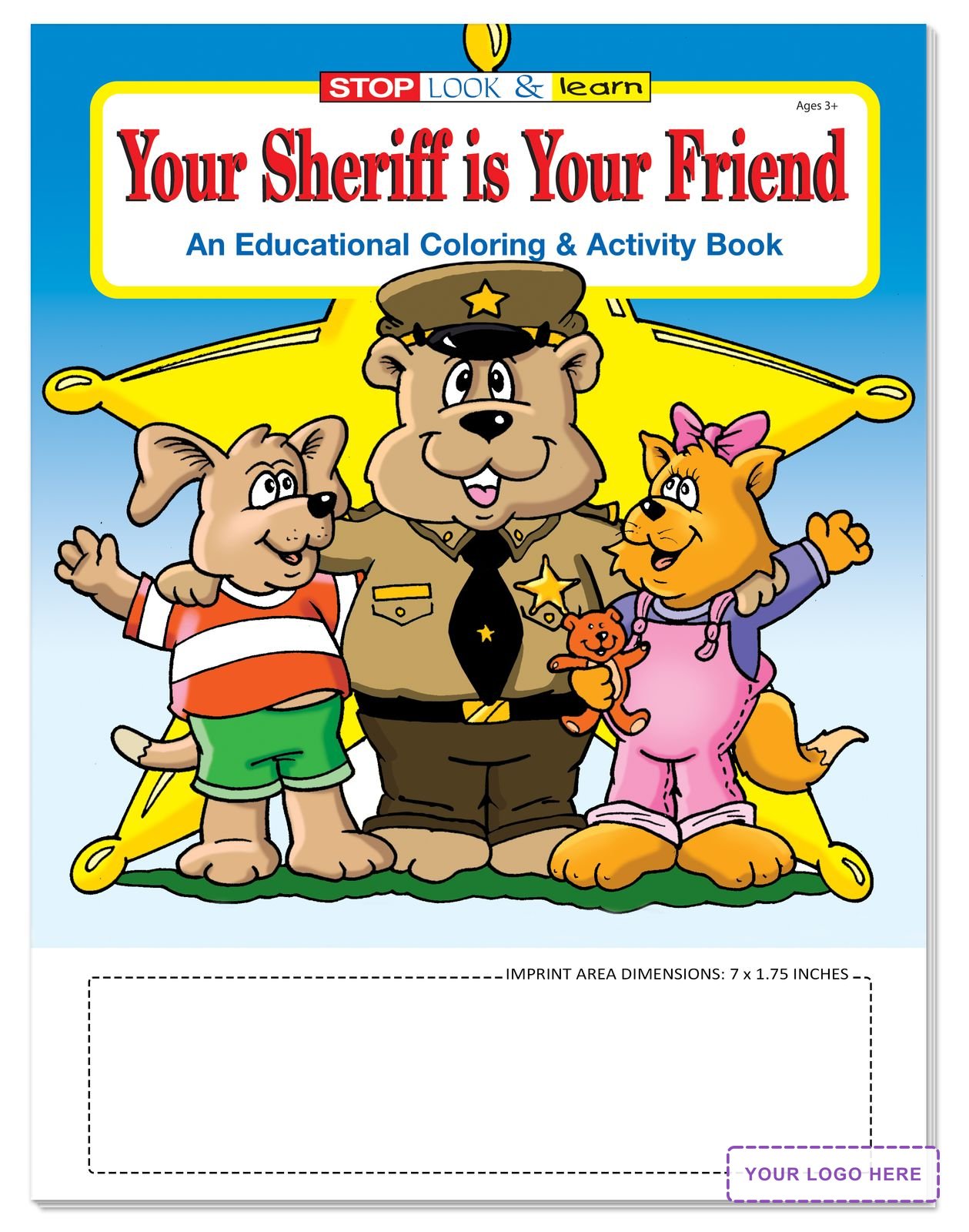 COLORING SET - Your Sheriff is Your Friend Coloring Book Fun Pack