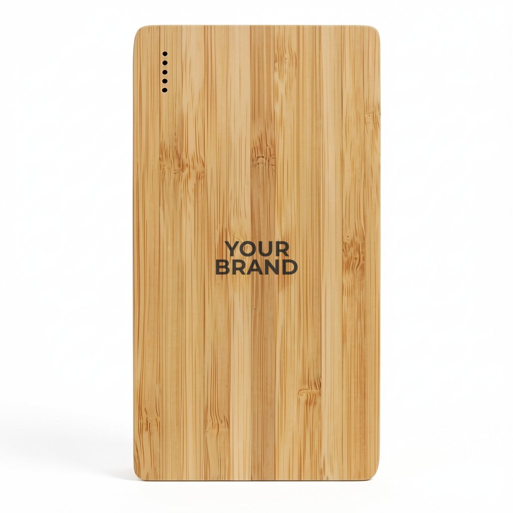 FSC® 100% Bamboo 5000 mAh Wireless Power Bank