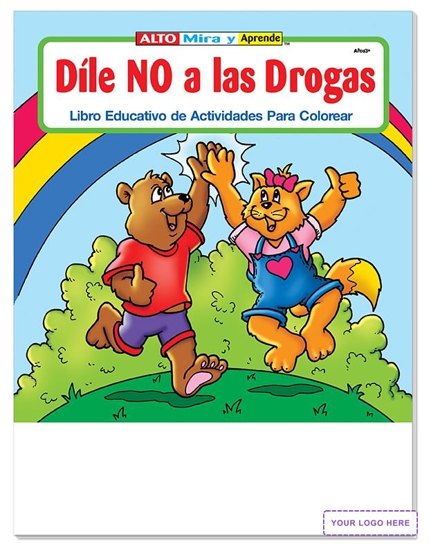 COLORING BOOK - Say No to Drugs (Spanish) Coloring and Activity Book