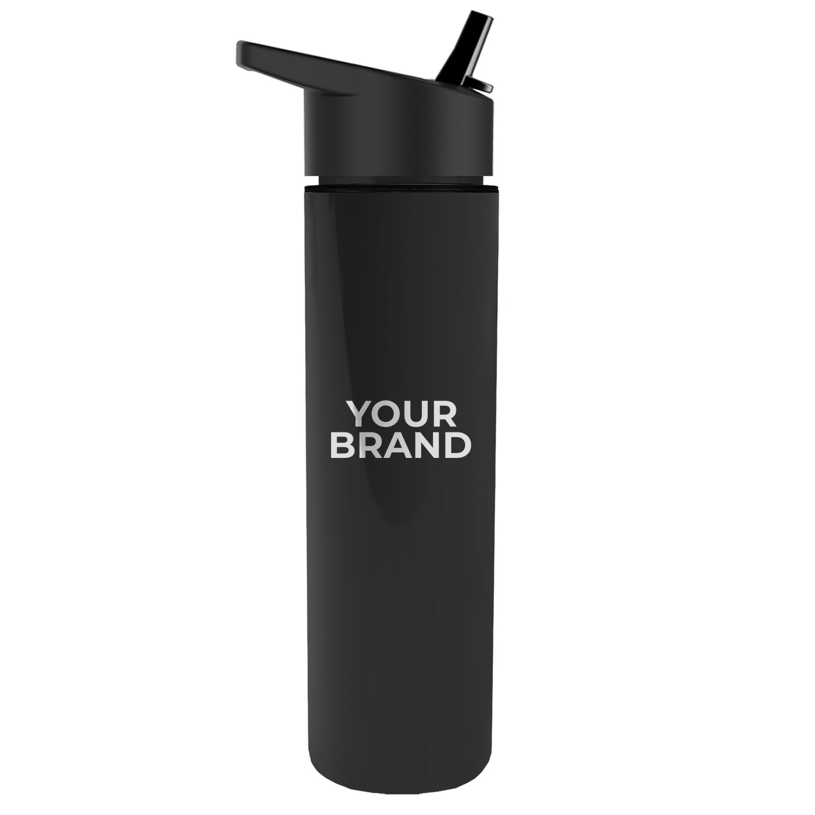 Garyline® Slim Double-Wall Insulated Bottle with Flip-Straw Lid - 16 oz.