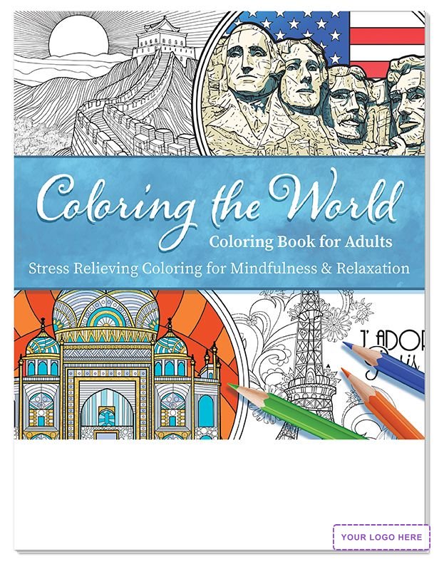 ADULT COLORING BOOK Relax Pack - Coloring the World