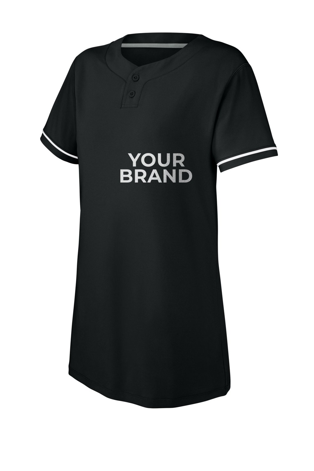 Richardson Women's Select 2-Button Softball Jersey RW7220 · Ejemplo de personalización. La tuya lleva tu marca.