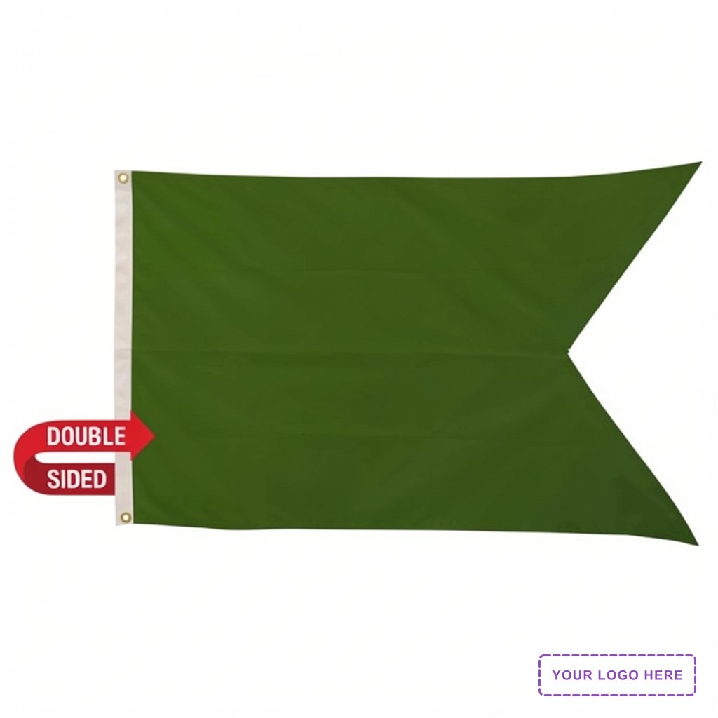 2.5' x 4' Polyester Guidon Flag Double-Sided