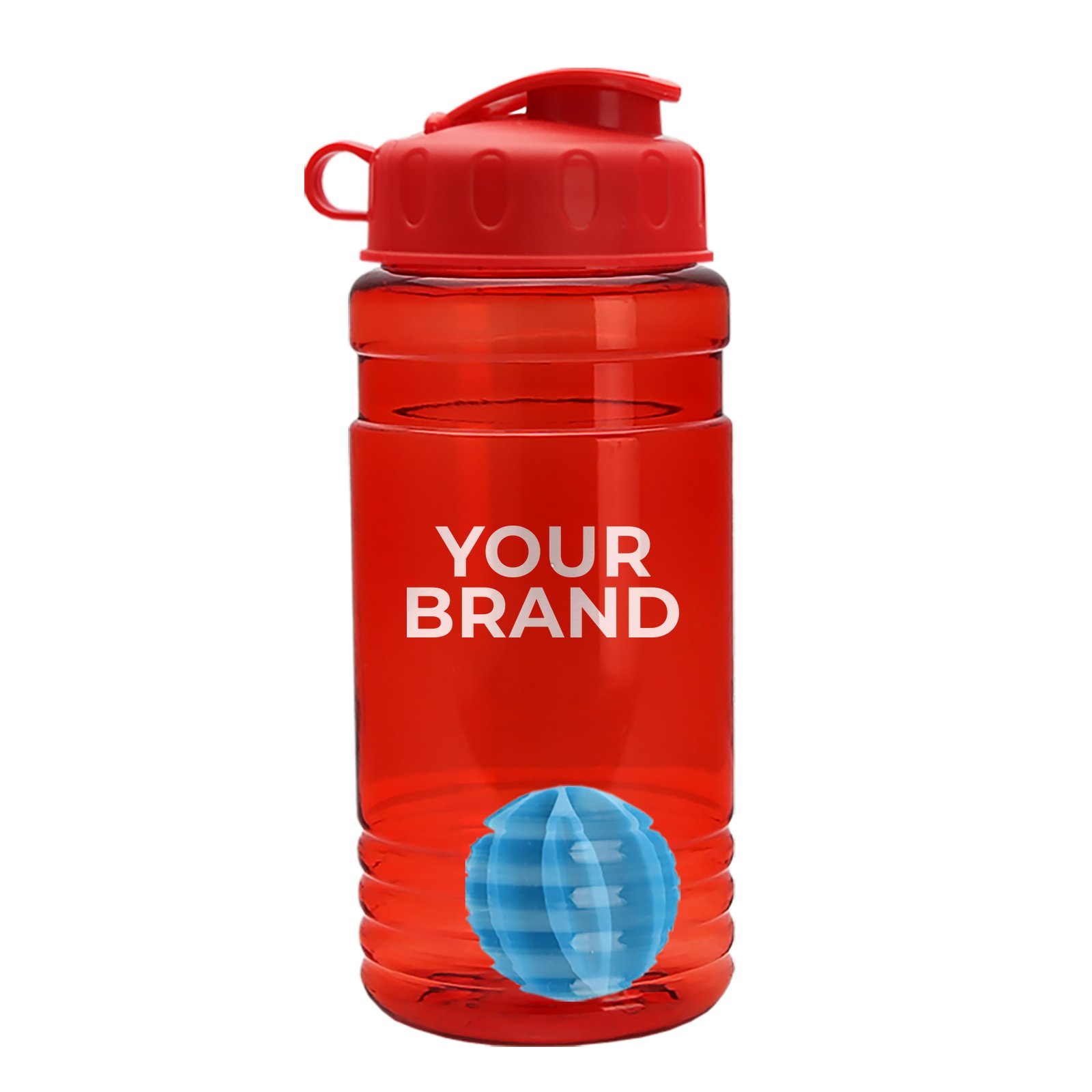 Garyline® Groove Tritan® Shaker Bottle with Flip-Top Lid and Mixing Ball - 20 oz.