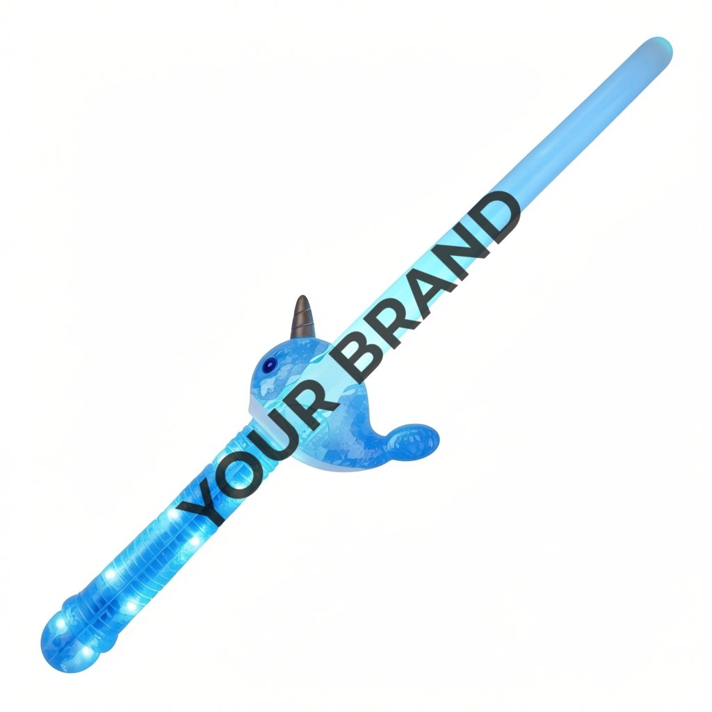 Light Up Narwhal Mini Saber Sword