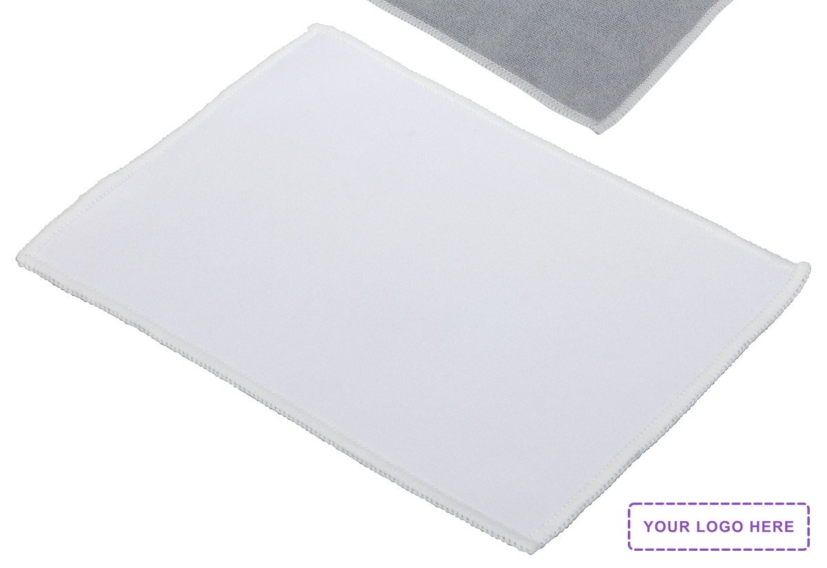 Quick Clean 5" x 7-1/8" Dual Sided Microfiber Cloth - Full Color