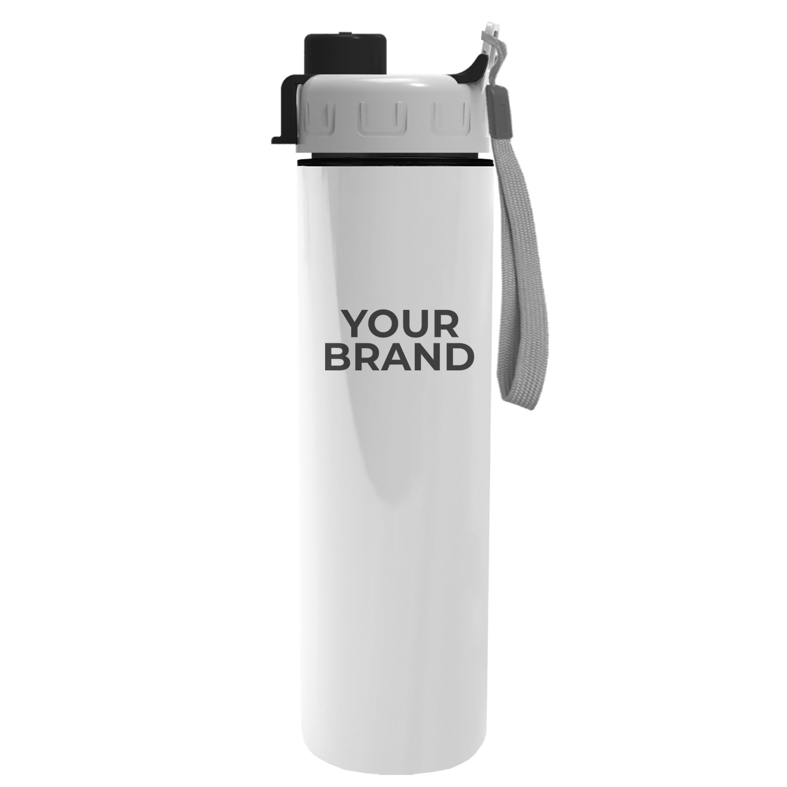 Garyline® Slim Double-Wall Insulated Bottle with Quick-Snap Lid - 16 oz.