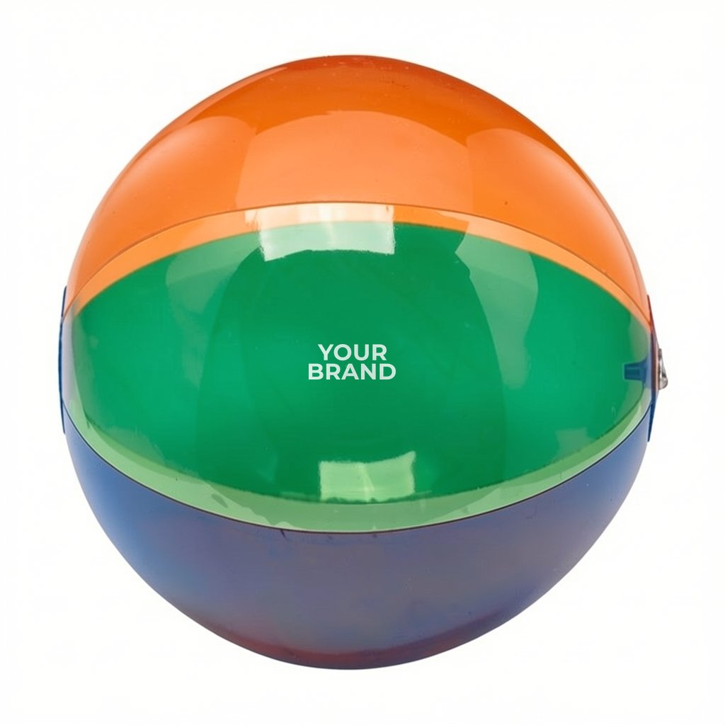 16" Translucent Multi-Color Beach Ball
