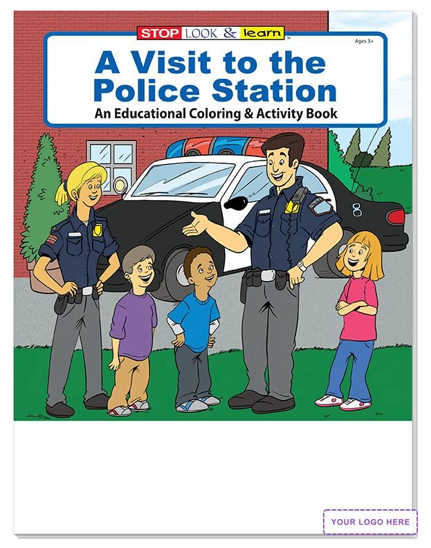 COLORING SET - A Visit to the Police Station Coloring Book Fun Pack