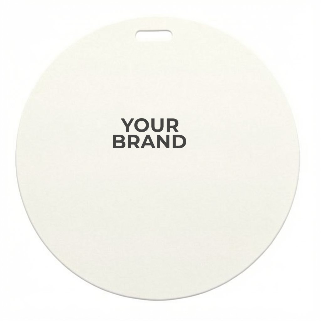 4" DIA Plastic Identification Badge