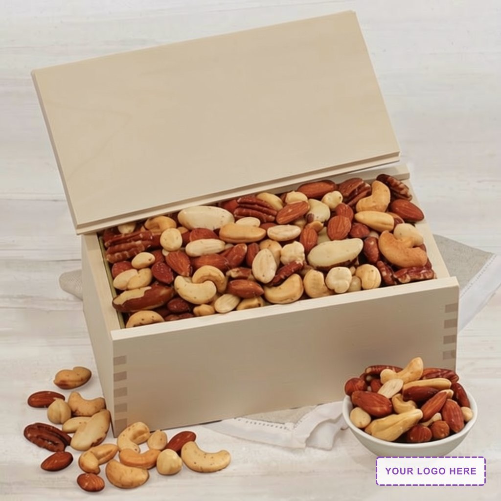 Deluxe Mixed Nuts in Wooden Collector's Box