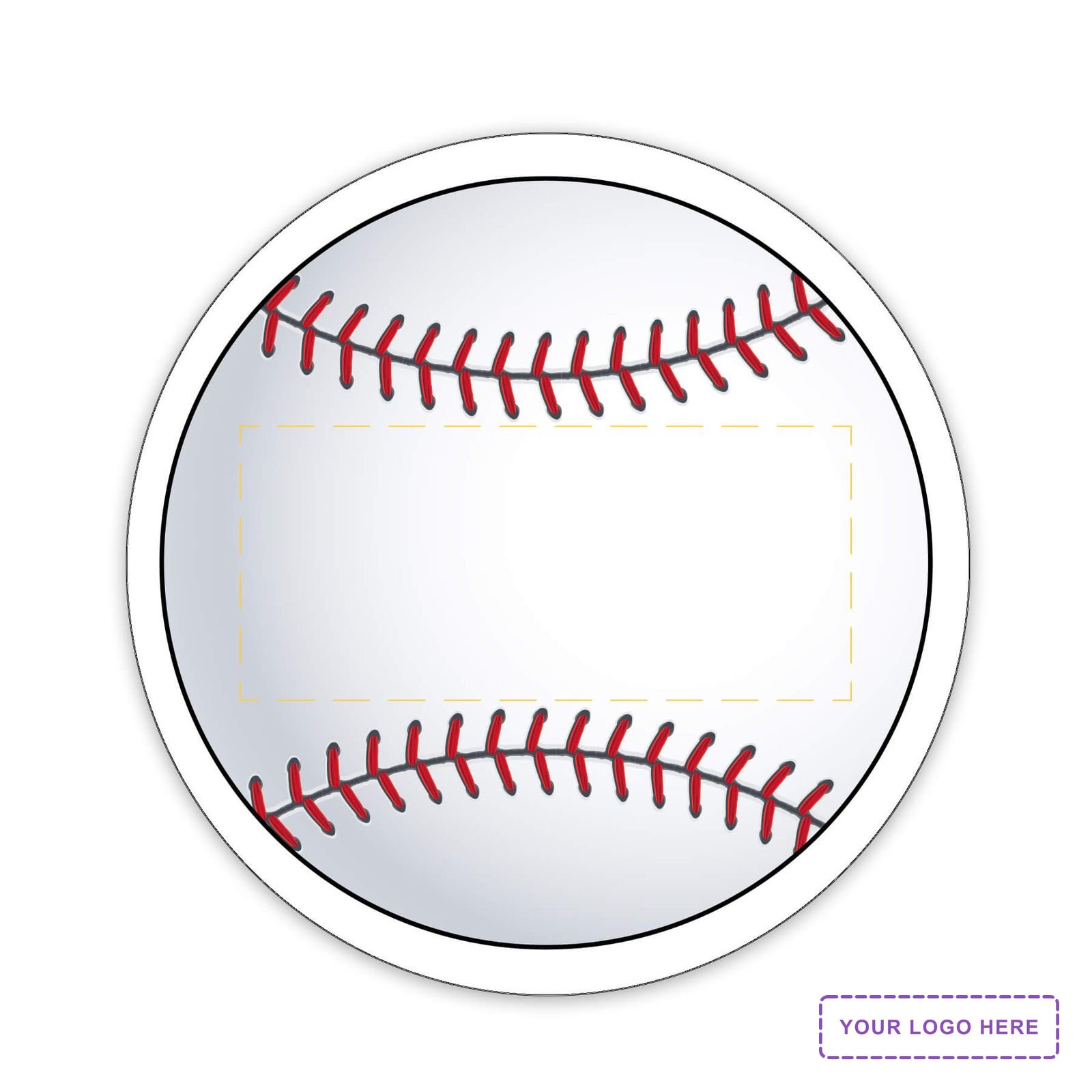 Baseball Shaped NoteKeeper™ Magnet 20 Mil
