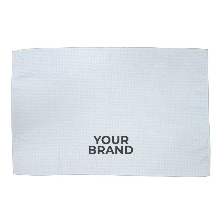 "The Eagle" Full-Color Waffle Weave Golf Towel w/Hook