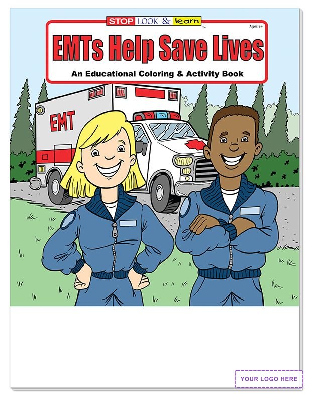 COLORING SET - EMTs Help Save Lives Coloring Book Fun Pack