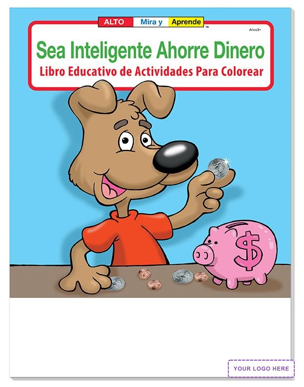 COLORING BOOK - Be Smart, Save Money (Spanish) Coloring & Activity Book