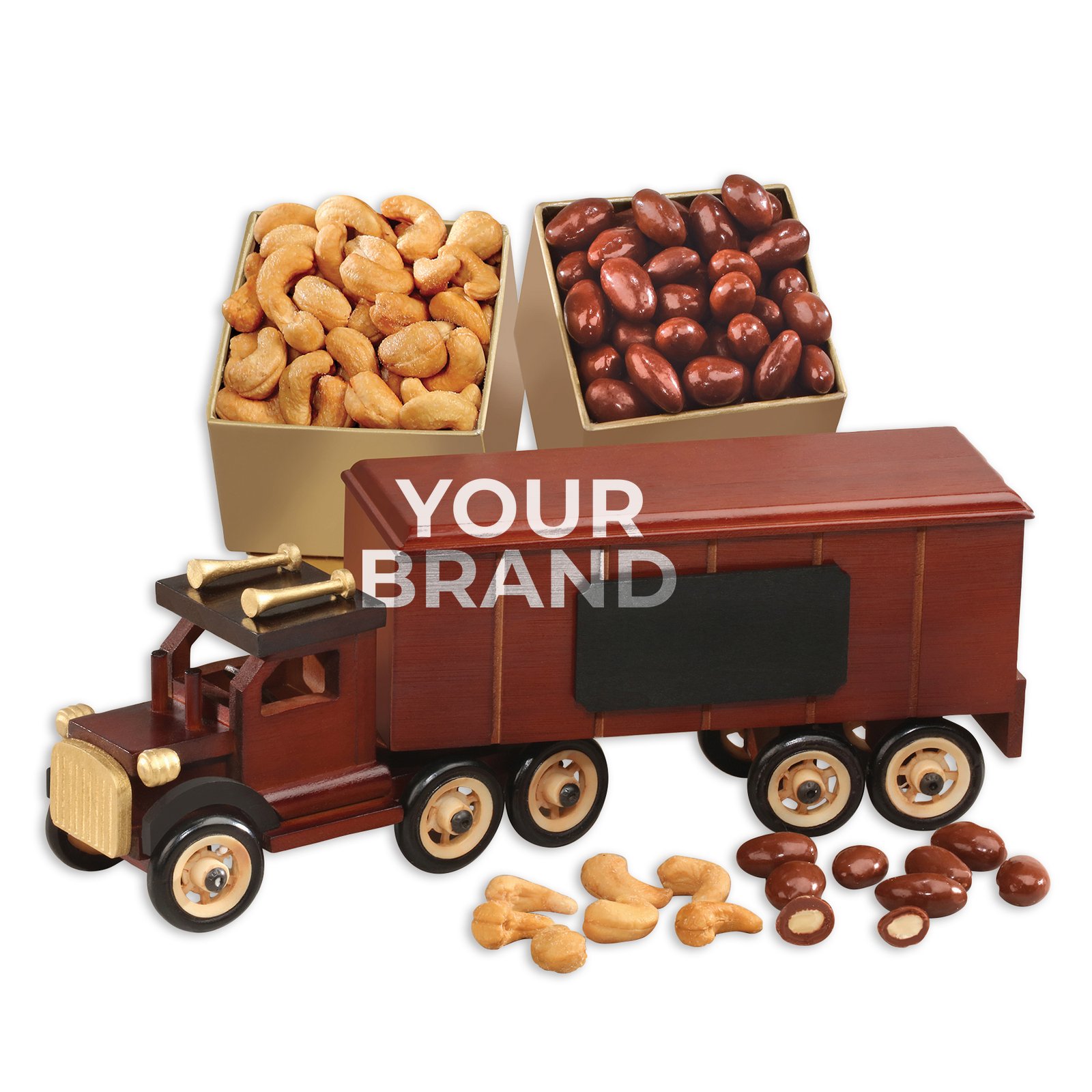 Classic Eighteen Wheeler with Fancy Cashews & Chocolate Almonds