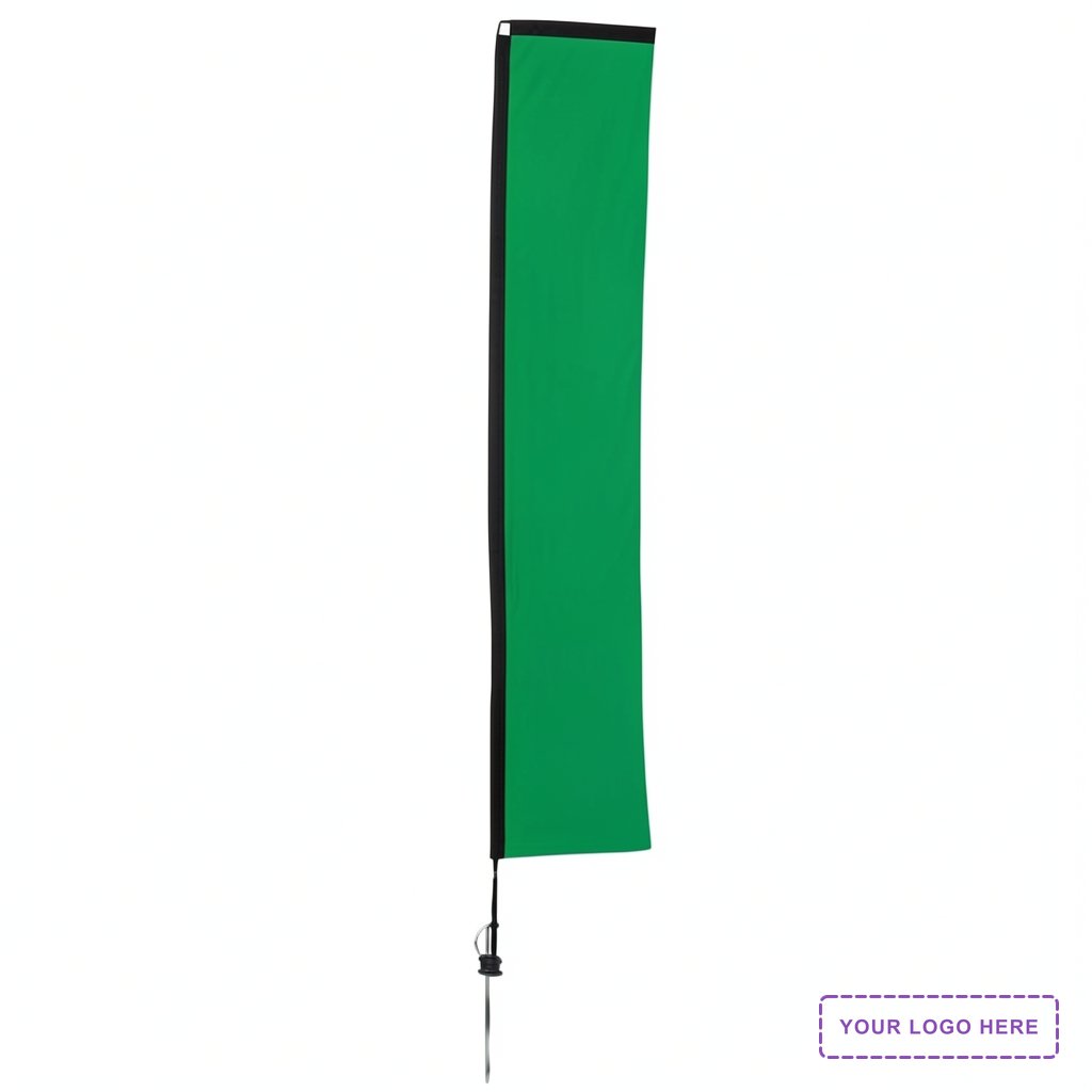 14.5' Premium Rectangle Sail Sign Kit (Single-Sided with Ground Spike)
