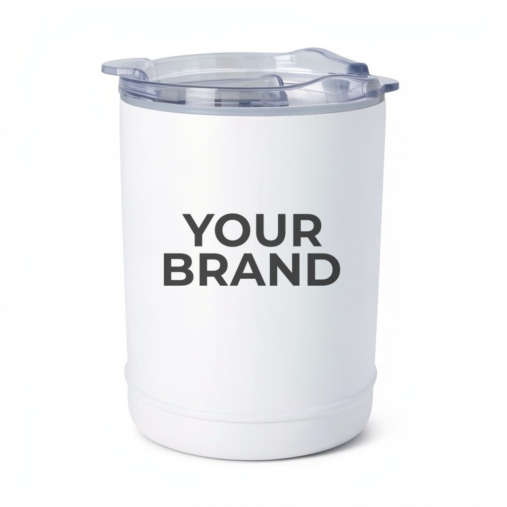 2-In-1 Full Laser Copper Insulated Beverage Holder and Tumbler
