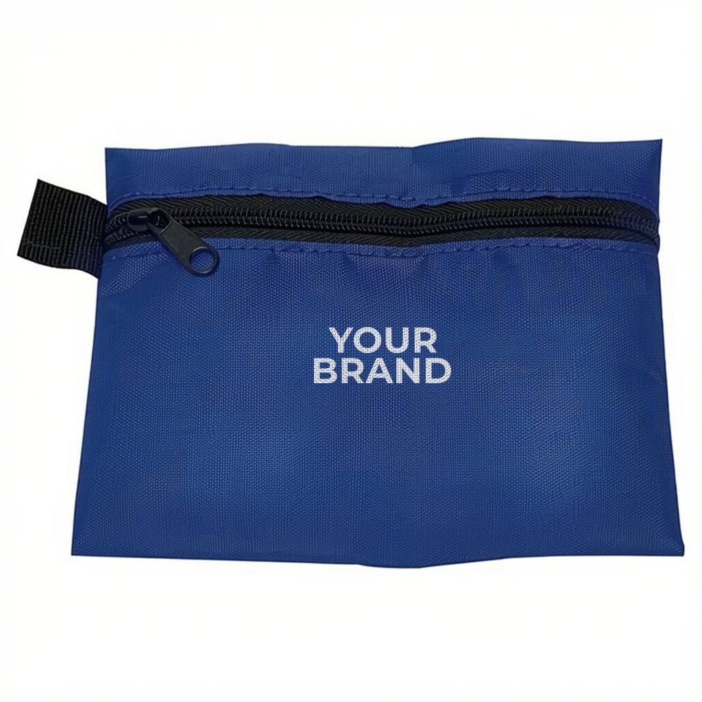 "SaniTime" 9 Piece Hand Sanitizer Healthy Living Pack in Zipper Pouch Components inserted into Zippe