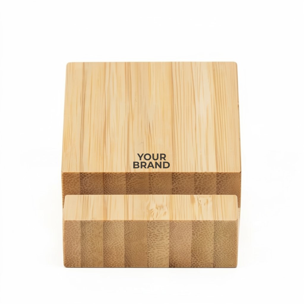 Bamboo Bloc Phone Stand