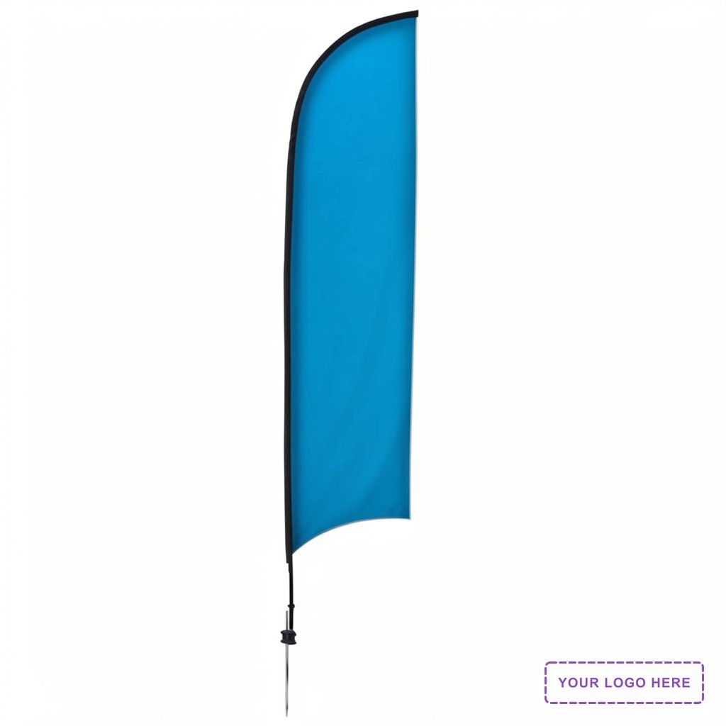 13' Premium Razor Sail Sign Kit (Double-Sided with Ground Spike)