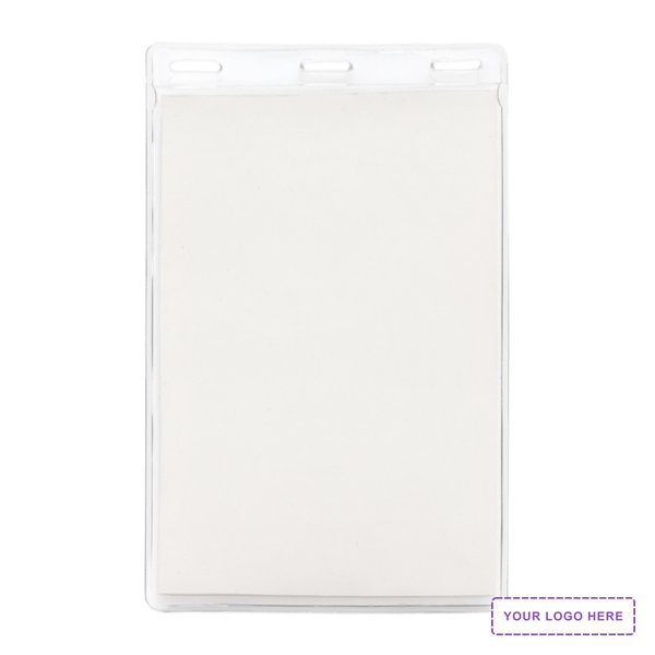 4" x 6" Printed Large Vertical Vinyl Pouch