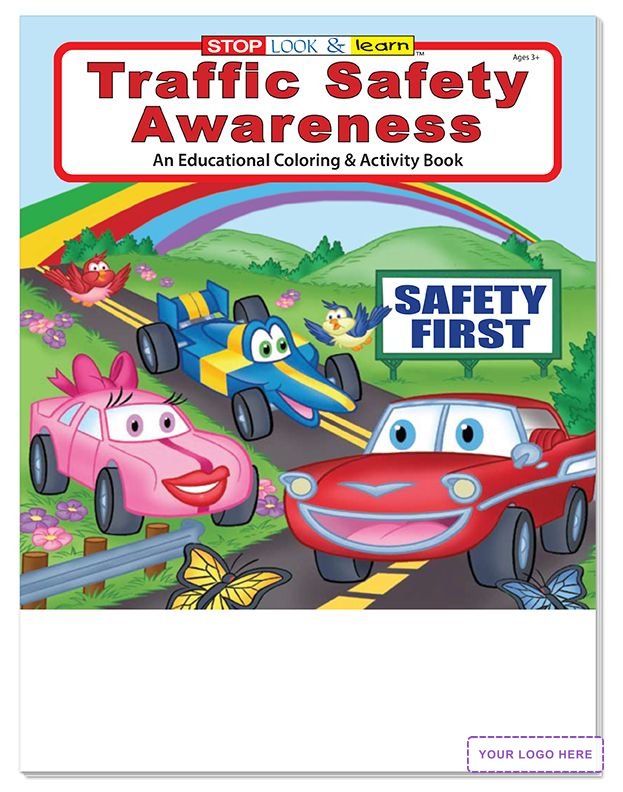 COLORING SET - Traffic Safety Awareness Coloring Book Fun Pack