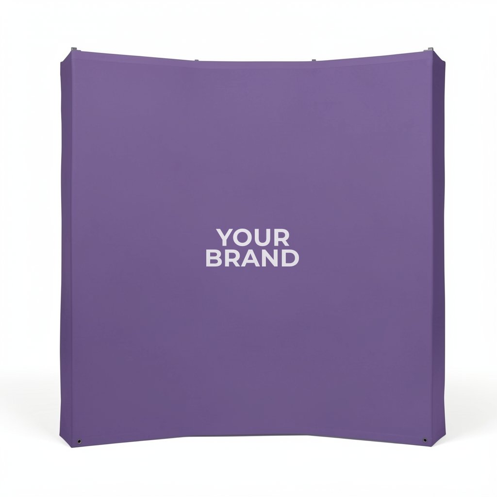 8' Curved Splash Floor Display Wrap Kit (Recycled Polyester Knit)