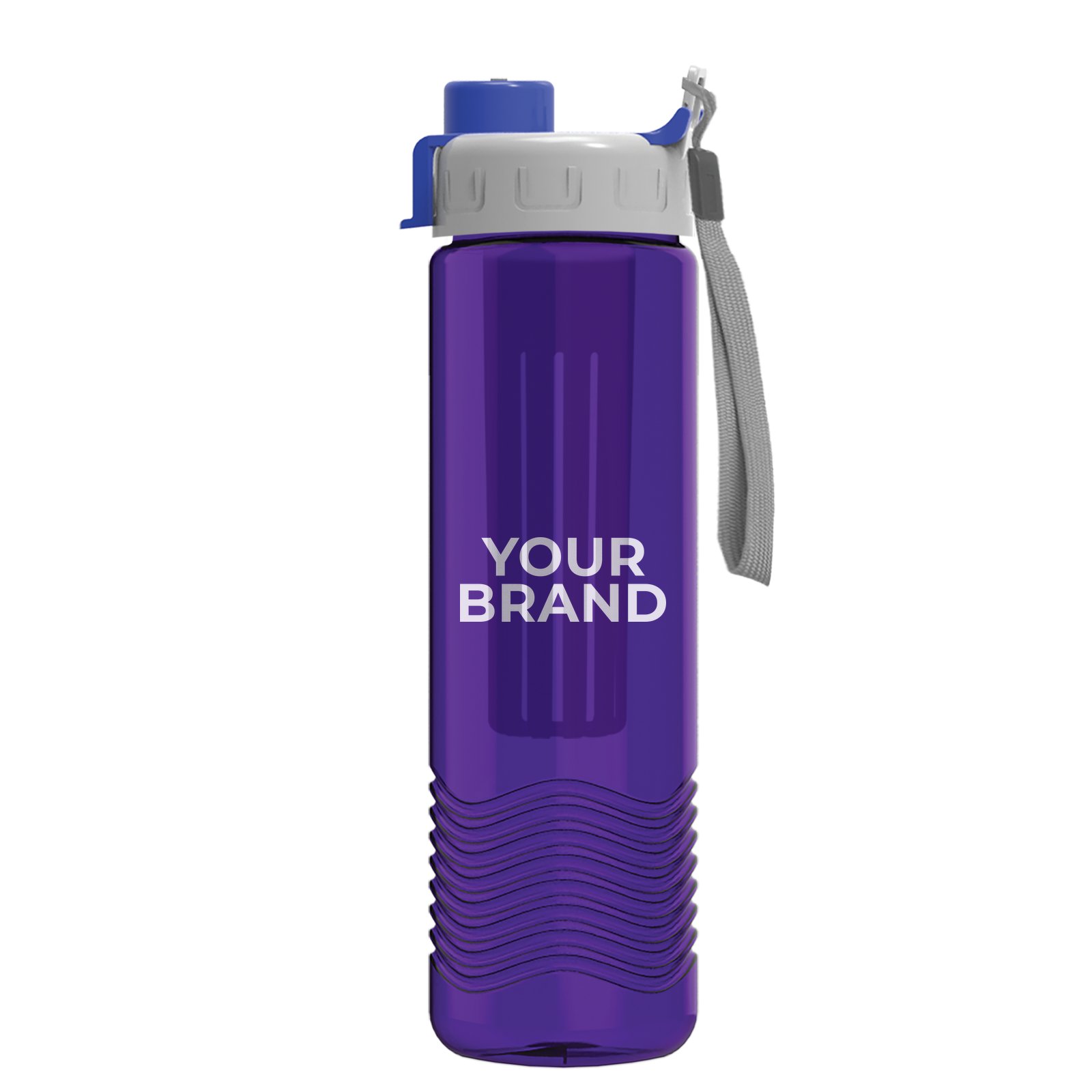 Garyline® Wave Tritan® Bottle with Quick-Snap Lid and Infuser - 24 oz.